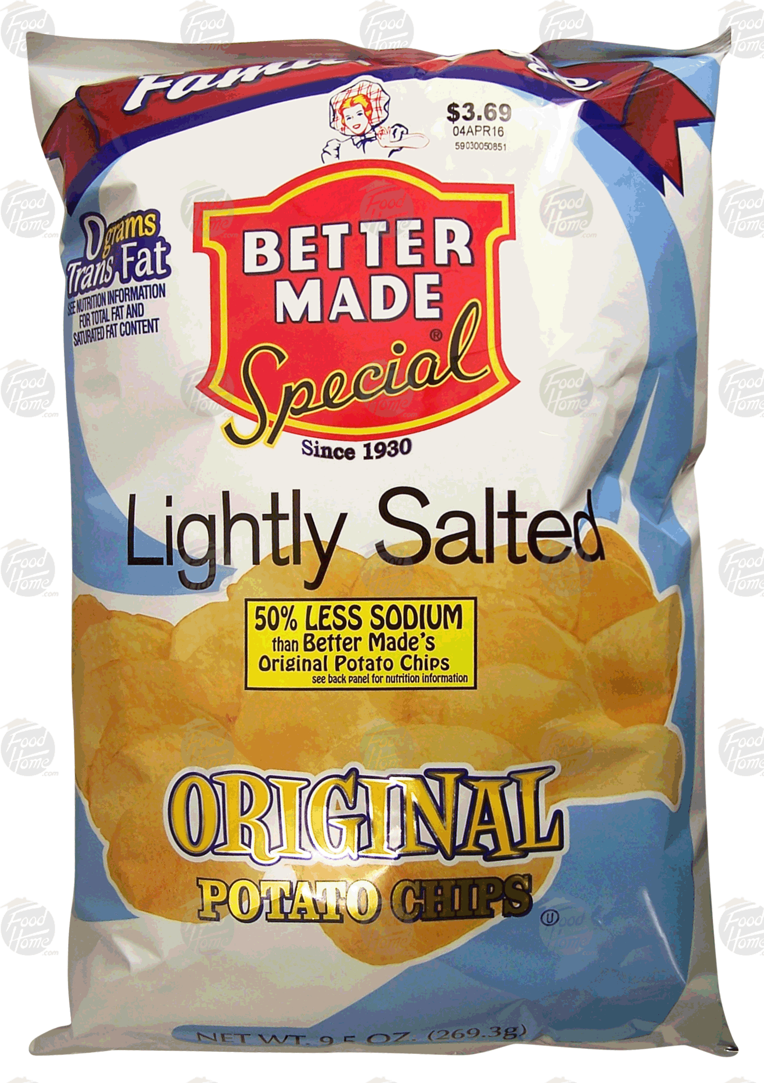 Better Made Family Size lightly salted original potato chips Full-Size Picture